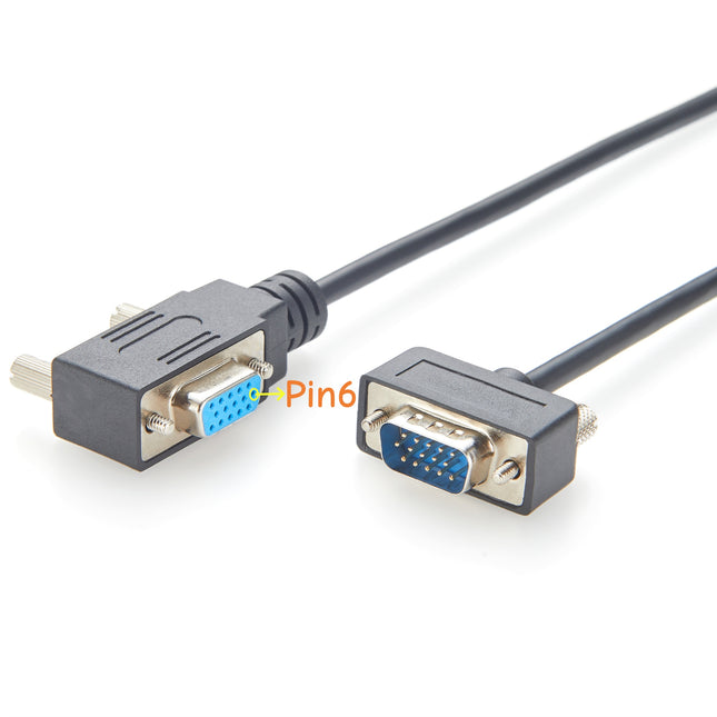 VGA Coax Monitor Cable Right Angled