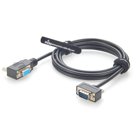 VGA Coax Monitor Cable Right Angled