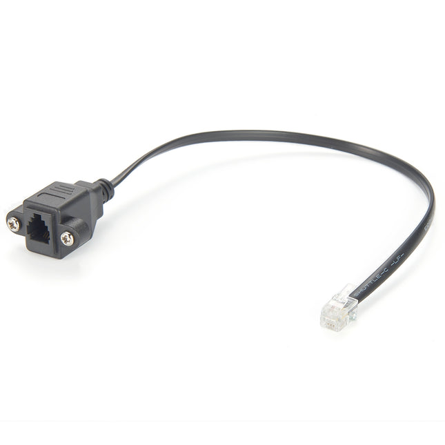 RJ9 RJ11 4P4C Panel Mount Cable