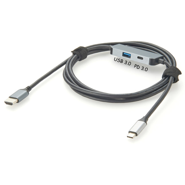USB C to 4K HDMI Cable with 100W PD & USB 3.0