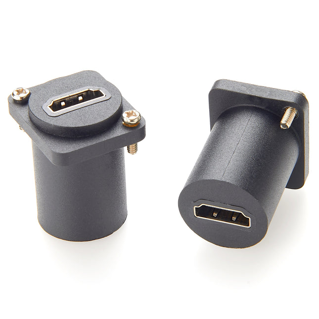 D-Type HDMI 2.1 Panel Mount Adapter Coupler