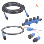 PCM-Kit A / 5M Drop Cable + 4-Way T Splitter + 1M Power Cable with Fuse + 1PCS Male Terminator + 1PCS Female Terminator
