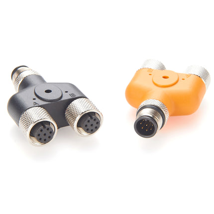 M12 8 Pin A-Coded Y Splitter