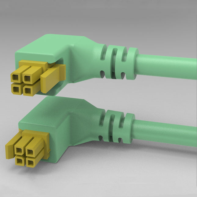 90 Degree Micro-Fit 3.0 OTS Cable 4 Pin Down Angled
