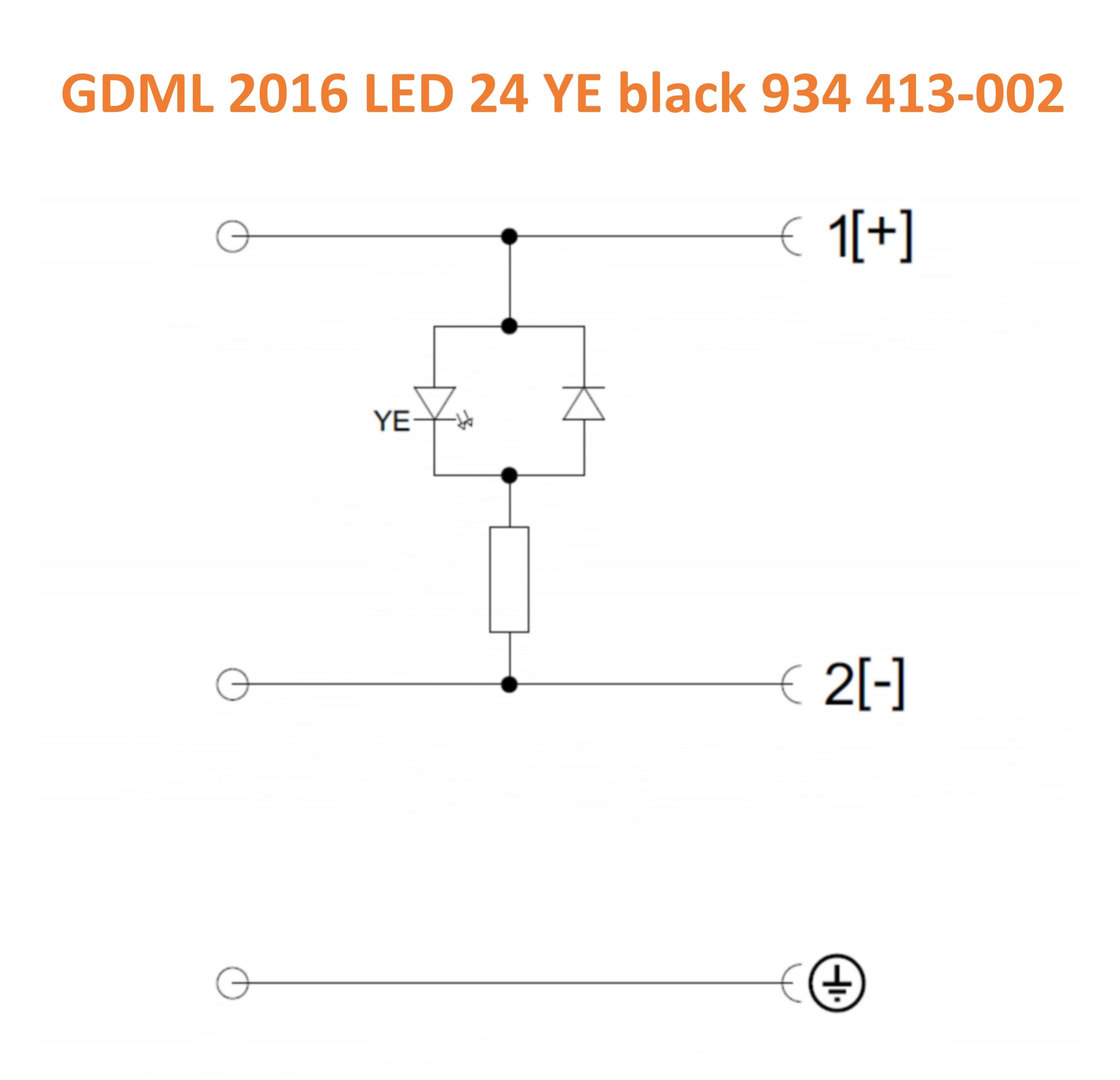 Hirschmann GDML 2016 LED 24 YE black - Compatible