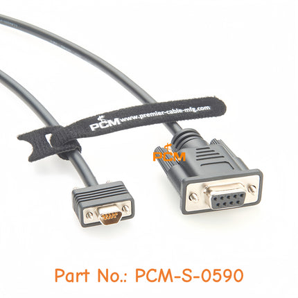 Compatible EMC 038-003-084 Micro DB9 Male to DB9 Female RS232 Serial Cable 4.9ft (1.5m) for PLC Modem Server Storage Processor