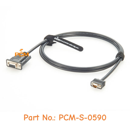 Compatible EMC 038-003-084 Micro DB9 Male to DB9 Female RS232 Serial Cable 4.9ft (1.5m) for PLC Modem Server Storage Processor
