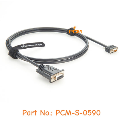 Compatible EMC 038-003-084 Micro DB9 Male to DB9 Female RS232 Serial Cable 4.9ft (1.5m) for PLC Modem Server Storage Processor