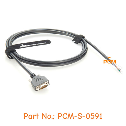 Micro-D15 I/O Power Cable for Basler CXP-12 Interface Cards & Frame Grabbers Compatible Molex 834229018, Basler 2200000467