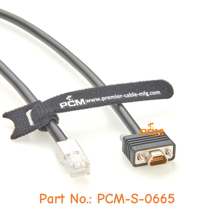 Micro DB9 to RJ12 SPS Serial Cable for SPS-SPE/DPE Communication in EMC Storage Arrays Compatible EMC 038-003-085 & 038-003-623