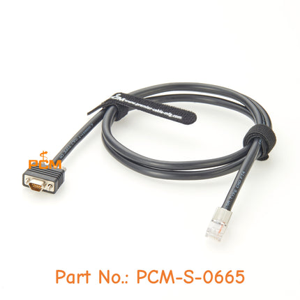 Micro DB9 to RJ12 SPS Serial Cable for SPS-SPE/DPE Communication in EMC Storage Arrays Compatible EMC 038-003-085 & 038-003-623