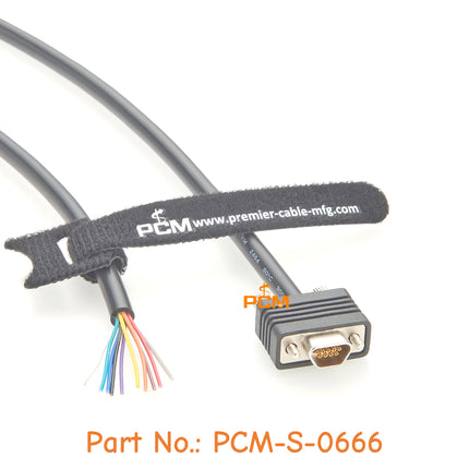 Compatible Molex 834219044 Micro DB9 Cable Assembly Micro D-Sub 9 Pin Female Single Ended I/O Cable for Industrial Automation