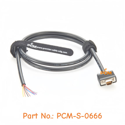 Compatible Molex 834219044 Micro DB9 Cable Assembly Micro D-Sub 9 Pin Female Single Ended I/O Cable for Industrial Automation