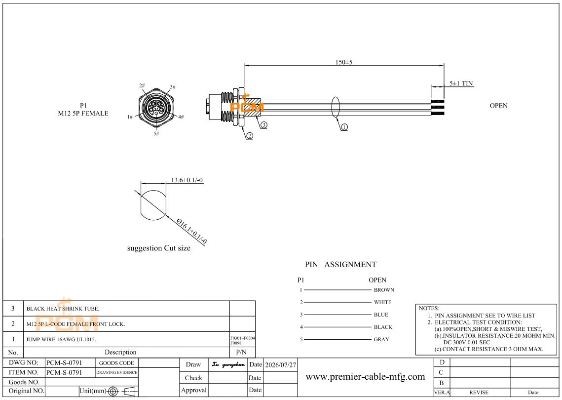 JST-XH 2-6S LiPo Battery Balance Charging Extension Cable