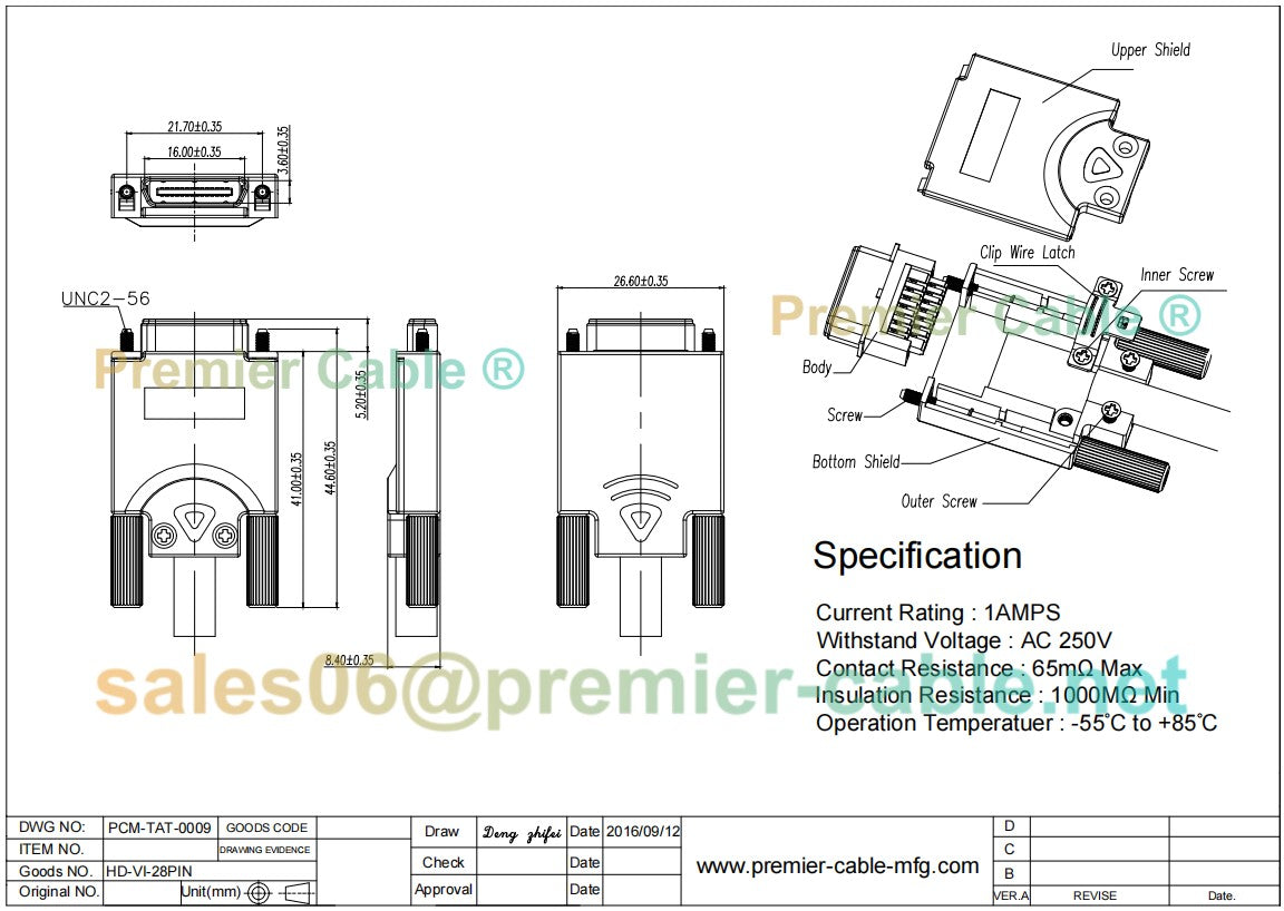 HDVI 28 Pin Connector for Huawei TE40 TE50 TE60 VPC600 VPC620