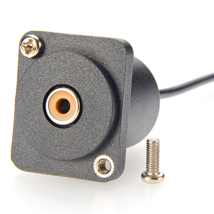 D-Type Panel Mount RCA Cable