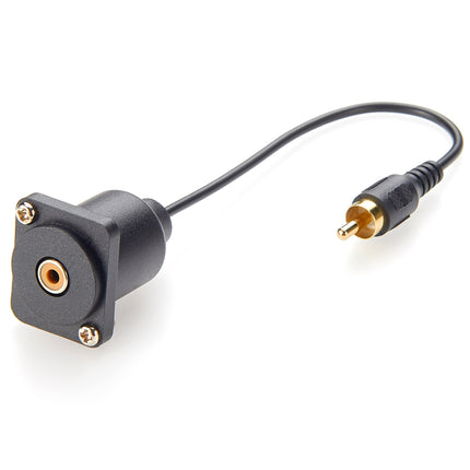 D-Type Panel Mount RCA Cable