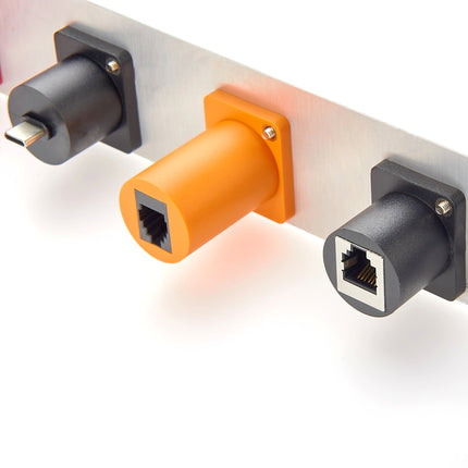 CAT6 RJ45 D-Type Panel Mount Coupler