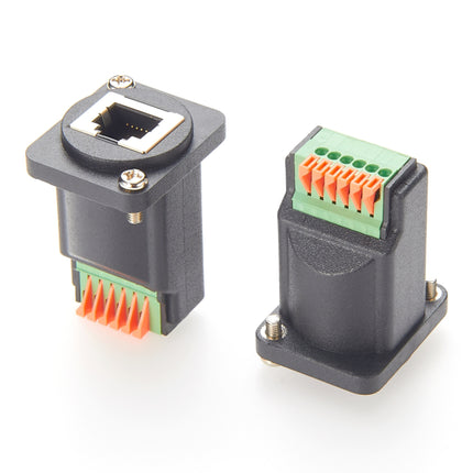RJ12 6P6C Panel Mount Terminal Block