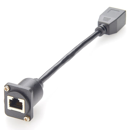 Cat5e RJ45 Female to Female Ethernet Panel Mount Cable