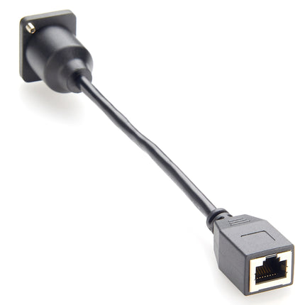 Cat5e RJ45 Female to Female Ethernet Panel Mount Cable
