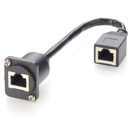 Cat5e RJ45 Female to Female Ethernet Panel Mount Cable