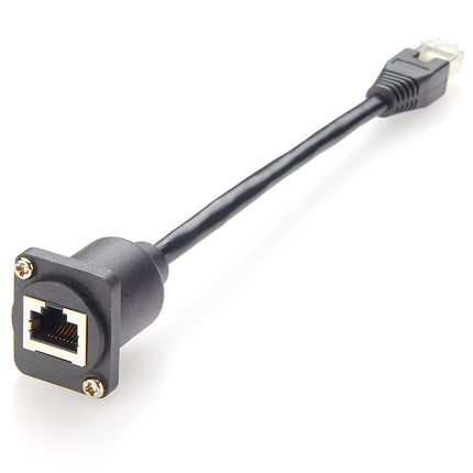 D-Type Panel Mount Cat5e Ethernet Cable