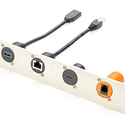 D-Type Panel Mount Cat5e Ethernet Cable