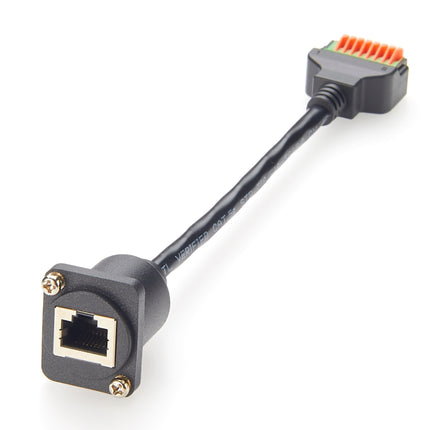 RJ45 8P8C Panel Mount Breakout Board Cable