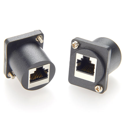 CAT6 RJ45 D-Type Panel Mount Coupler