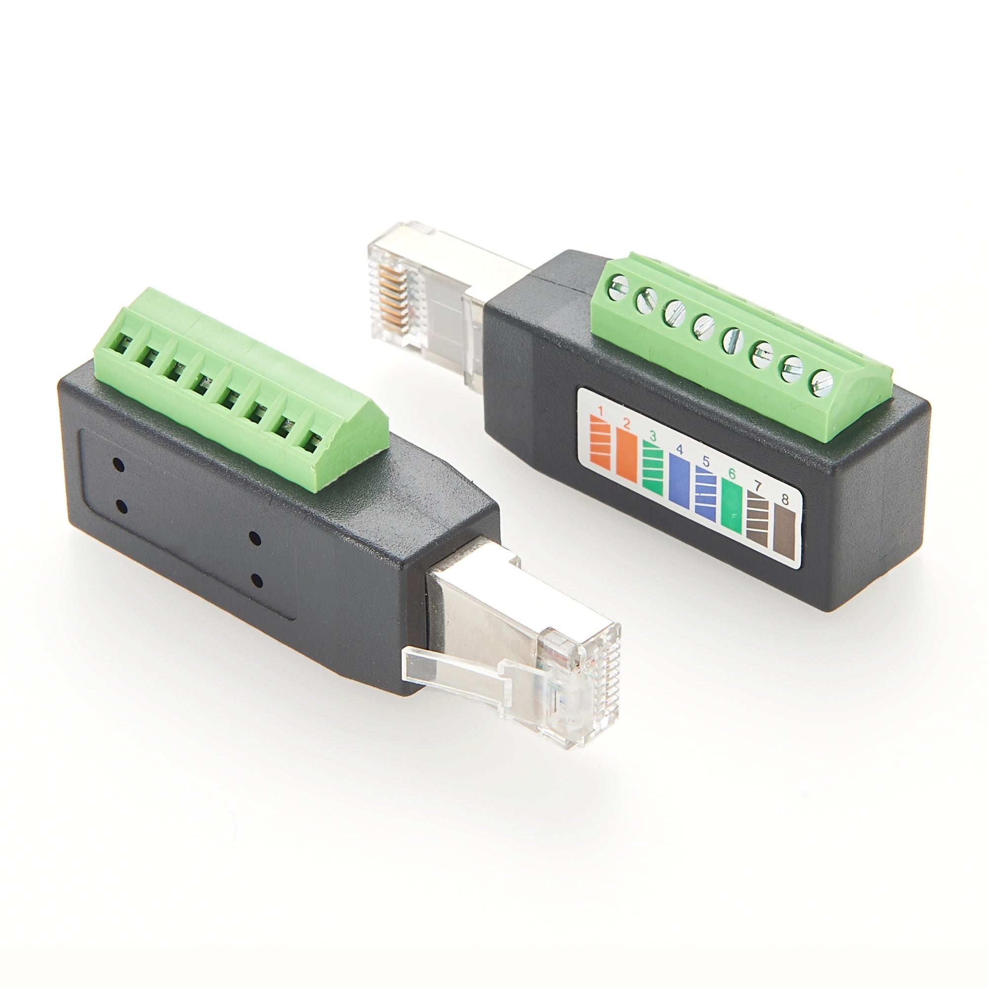Digi Rj45 Adapter RJ45 Male Plug to 8-Pin Terminal Block Adapter – Premier Cable