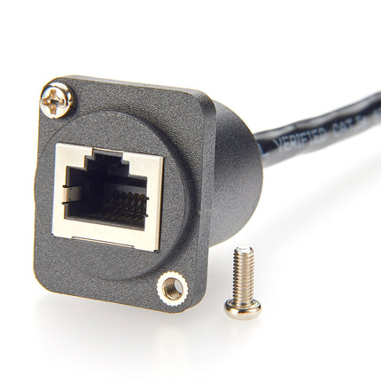 D-Type Panel Mount RJ45 to Terminal Block Adapter Cable
