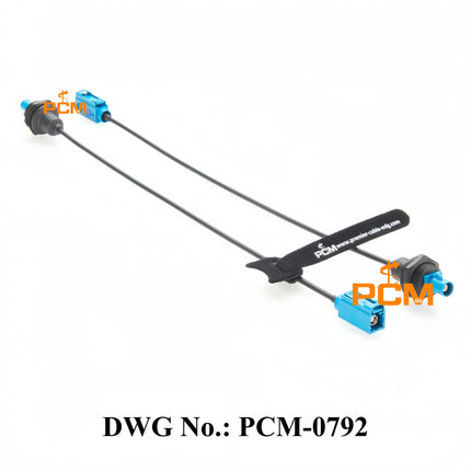 FAKRA Panel Mount Cable FAKRA Z Straight Bulkhead Front Panel Mount Plug to FAKRA Z Straight Jack RF Coaxial Extension Cable 50Ω