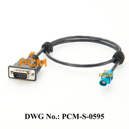 Original Rosenberger H-MTD E6K10A-1CAZ5-Z Female to DB9 Male Cable for Automotive Ethernet CANBus RS232 Communication Test Debug