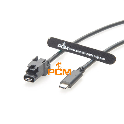 HSBridge USB Type C Automotive Connector Cable for Car Cameras Infotainment Telematics Compatible with Amphenol CAA00USBC001150