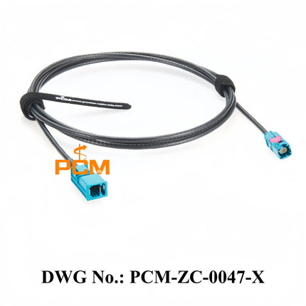 Original Rosenberger H-MTD Z Male E6S10A-1BZZ5-Z to Tyco MATEnet Z Male 2302461-9 Gigabit Automotive Ethernet Cable Assembly 2m