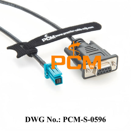 Original TE MATEnet 2302510-9 Female to DB9 Female Connection Cable for Automotive Ethernet Communication Diagnostic Test Debug