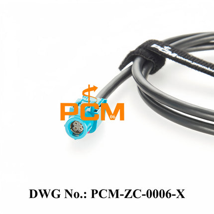 Original Rosenberger D4K10A-1D5A5-Z HSD 4P Z Code Female to Female LVDS Cable HSD to HSD STP Cable for FPD-Link III GMSL2 Camera