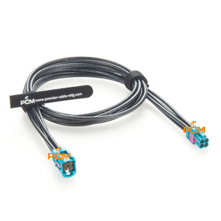 HFM Mini FAKRA Coaxial Cable 4 in 1 Mini FAKRA Male to Female Extension Cable Original Rosenberger AMS11D-1M4Z5-Z AMK12D-1M4Z5-Z