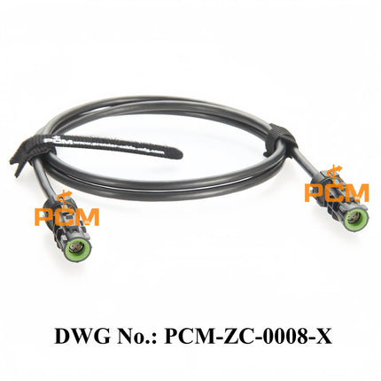 Original Rosenberger IP67 Waterproof HSD LVDS 535 Cable, A Code 4 Pin D4K14A-1D5A5-A Female to Female Automotive Cable Assembly