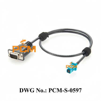 Original Tyco MATEnet Z Female 2302510-9 to D-SUB9 RS232 Male Automotive Network Communication Diagnostic Test Extension Cable
