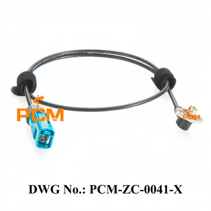 Original Rosenberger 59Z163-003-Z IP67 Waterproof FAKRA Z Female to SMB Female Right Angle 2-Hole Flange Mount RF Coaxial Cable