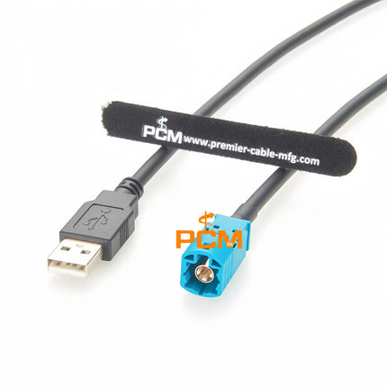 HSD to USB Cable HSD Z Male To USB 2.0 Type-A Male High-Speed Data Transfer Cable HSD LVDS Cable for Mercedes Benz BMW Audi VW