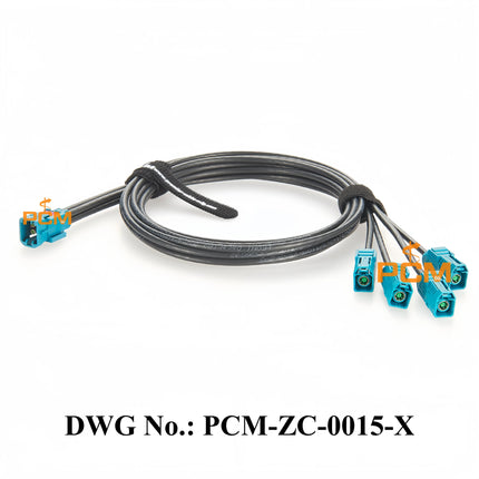 Original TE MATE-AX 2-2298724-9 to FAKRA 2-2326910-0 Automotive Cable Assembly Mini FAKRA Male to FAKRA Female RF Coaxial Cable