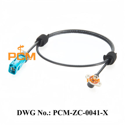 Original Rosenberger 59Z163-003-Z IP67 Waterproof FAKRA Z Female to SMB Female Right Angle 2-Hole Flange Mount RF Coaxial Cable