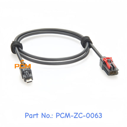 Automotive Data Cable HSAL HSAutoLink 12 Pin to USB 3.1 Type-C LVDS Cable Harness Compatible Molex 111146-3080 & TE 2398010-1