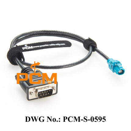 Original Rosenberger H-MTD E6K10A-1CAZ5-Z Female to DB9 Male Cable for Automotive Ethernet CANBus RS232 Communication Test Debug