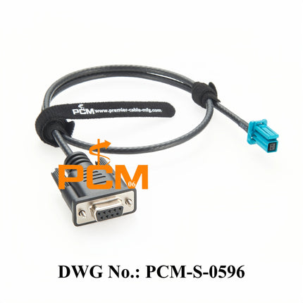 Original TE MATEnet 2302510-9 Female to DB9 Female Connection Cable for Automotive Ethernet Communication Diagnostic Test Debug