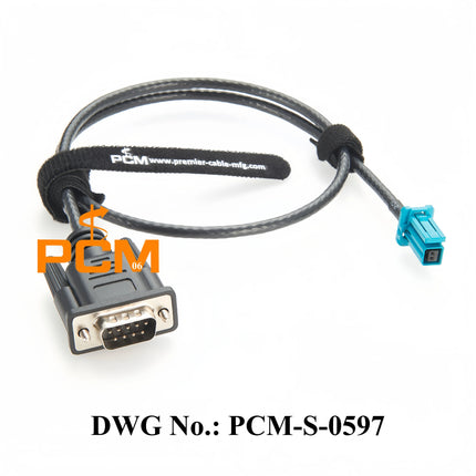 Original Tyco MATEnet Z Female 2302510-9 to D-SUB9 RS232 Male Automotive Network Communication Diagnostic Test Extension Cable