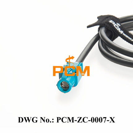 Original Rosenberger HSD 4P Z Female Straight D4K10A-1D5A5-Z to Amphenol HSD 4P O Female Right Angle 3HSD-UORJ-C44W0 LVDS Cable